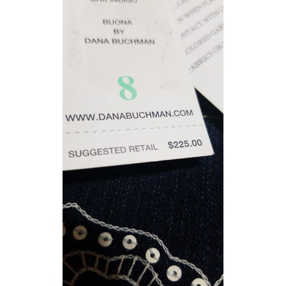 Dana Buchman Floral Embroidery Boot Cut Jeans Size 8 NWT - Picture 14 of 14